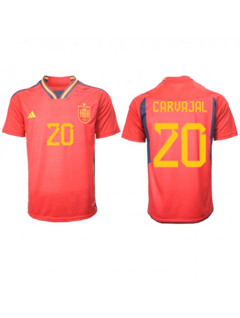 Billige Spania Daniel Carvajal #20 Hjemmedrakt VM 2022 Kortermet